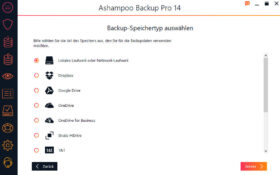 Ashampoo Backup Ziele