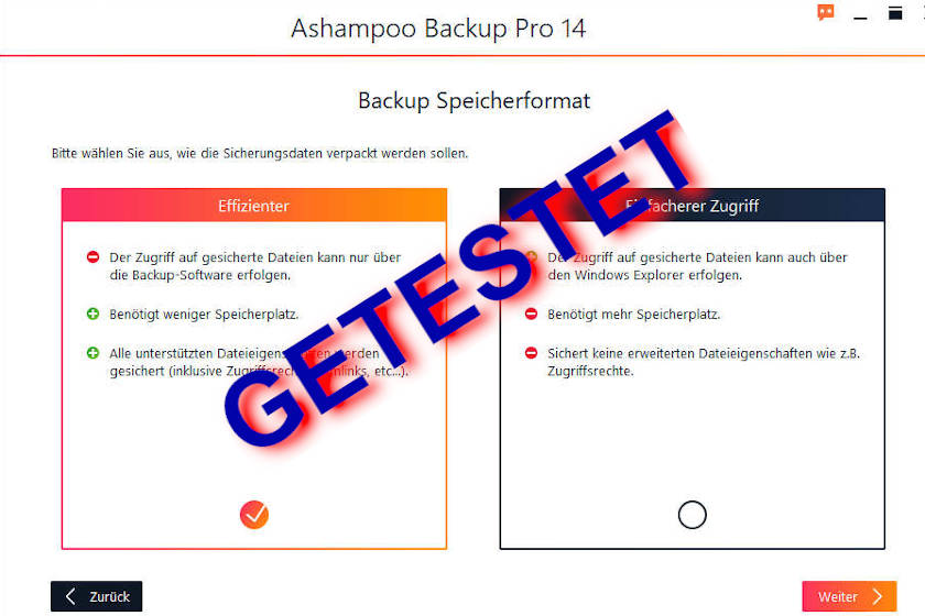 Ashampoo Backup Pro 14 Test