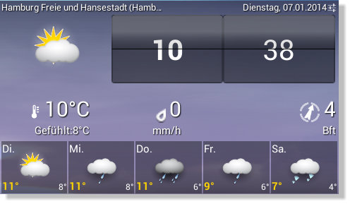 Hamburg Wetter WeatherPro