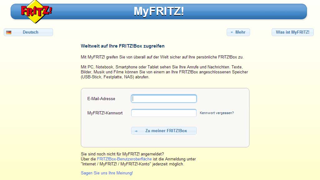 myfritz portal