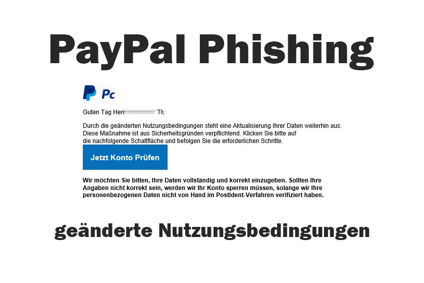 PayPal Phishing Betrug